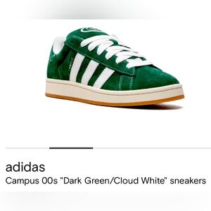 ADIDAS Originals Campus 00s SHOE- Dark Green / Cloud White / Off White #musthave